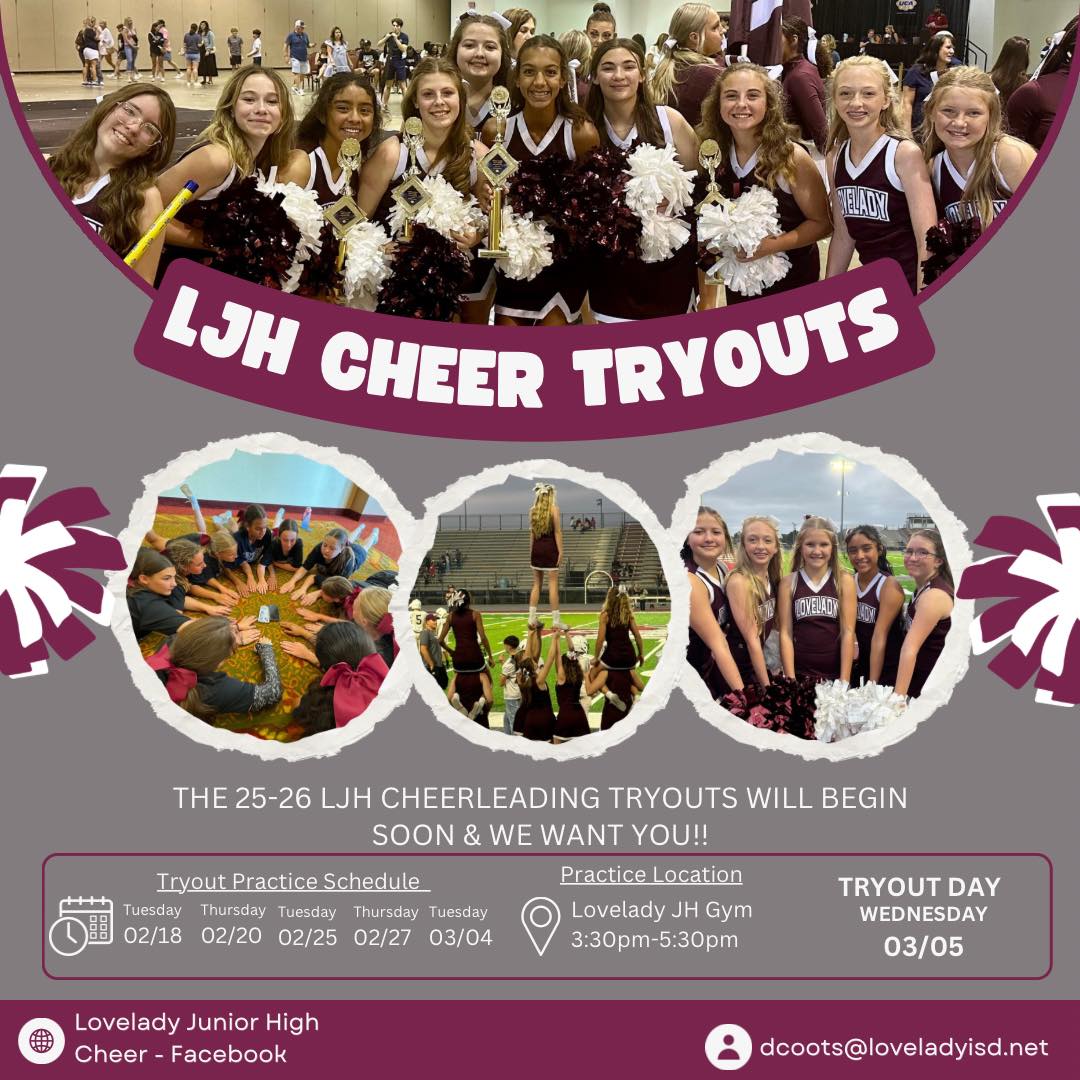 JH Cheer Tryouts Flyer