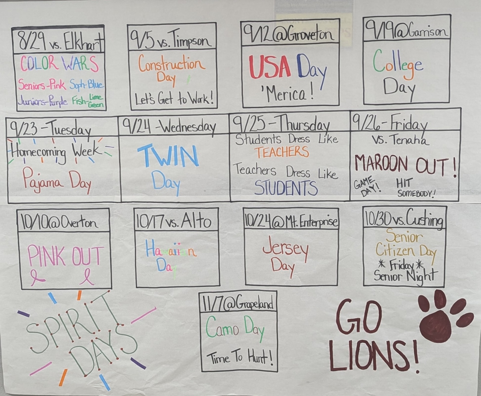 Spirit Days 25