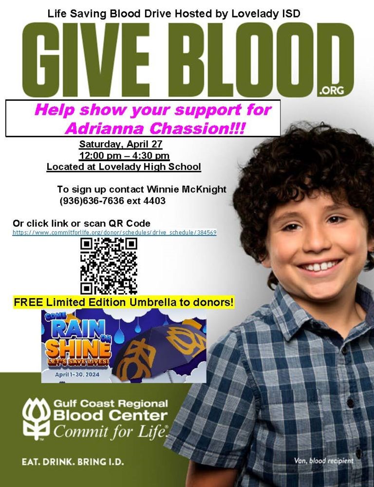 Adrianna Chassion Blood Drive