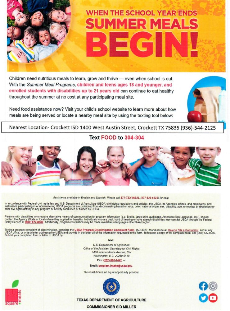 Summer Meal Program 2022