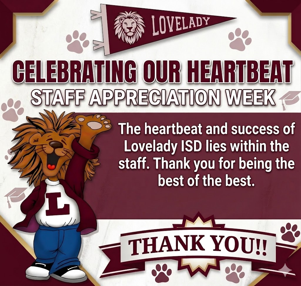 Staff appreciation Week Thank You