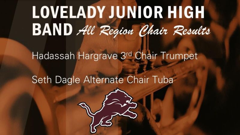 Junior High Band Awards