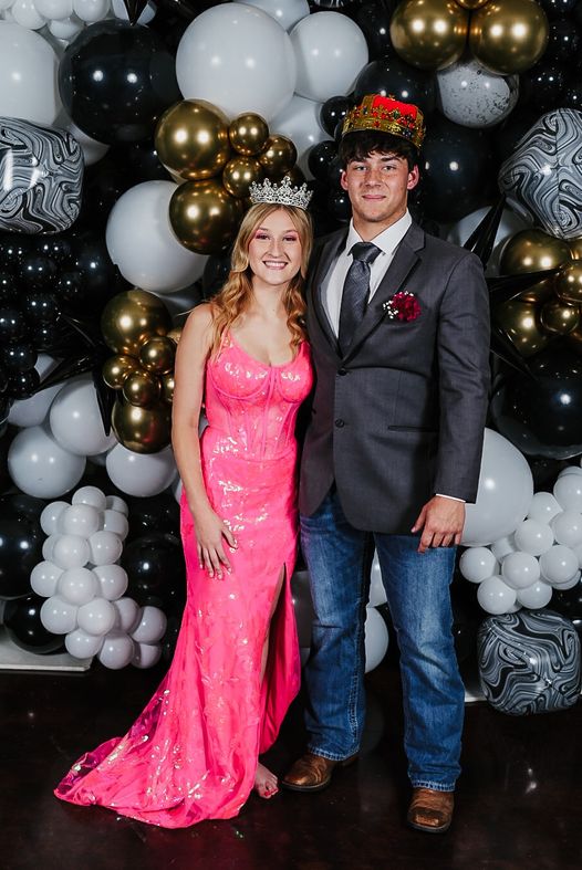 Congratulations to the 2024 prom king and queen, Ben Monk and Shyla LeMaire.