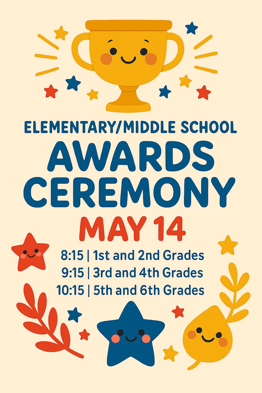 Elementary/Middle School Awards Program Flyer 2026