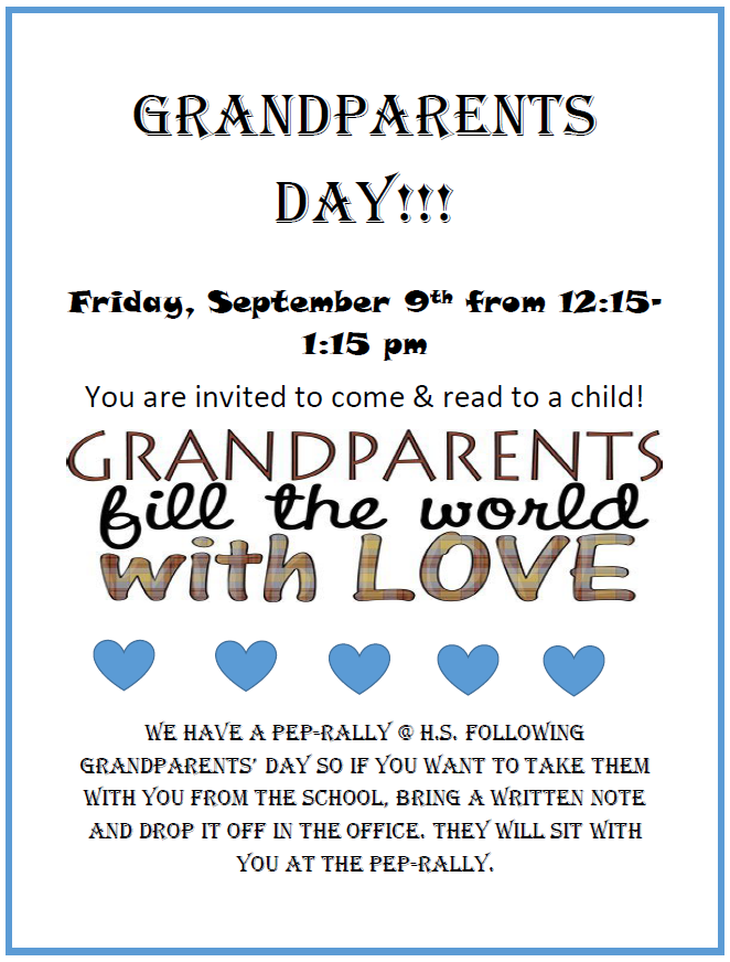 Grandparents Day 2022 Flyer