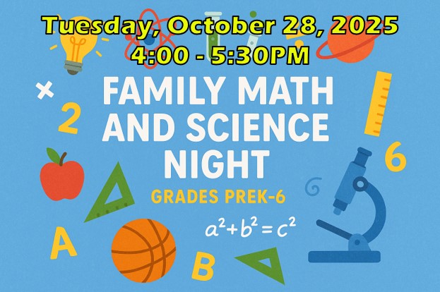 Math and Science Night Flyer 2025
