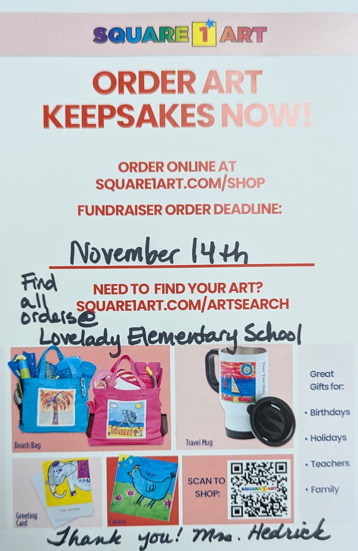 Art Fundraiser Flyer