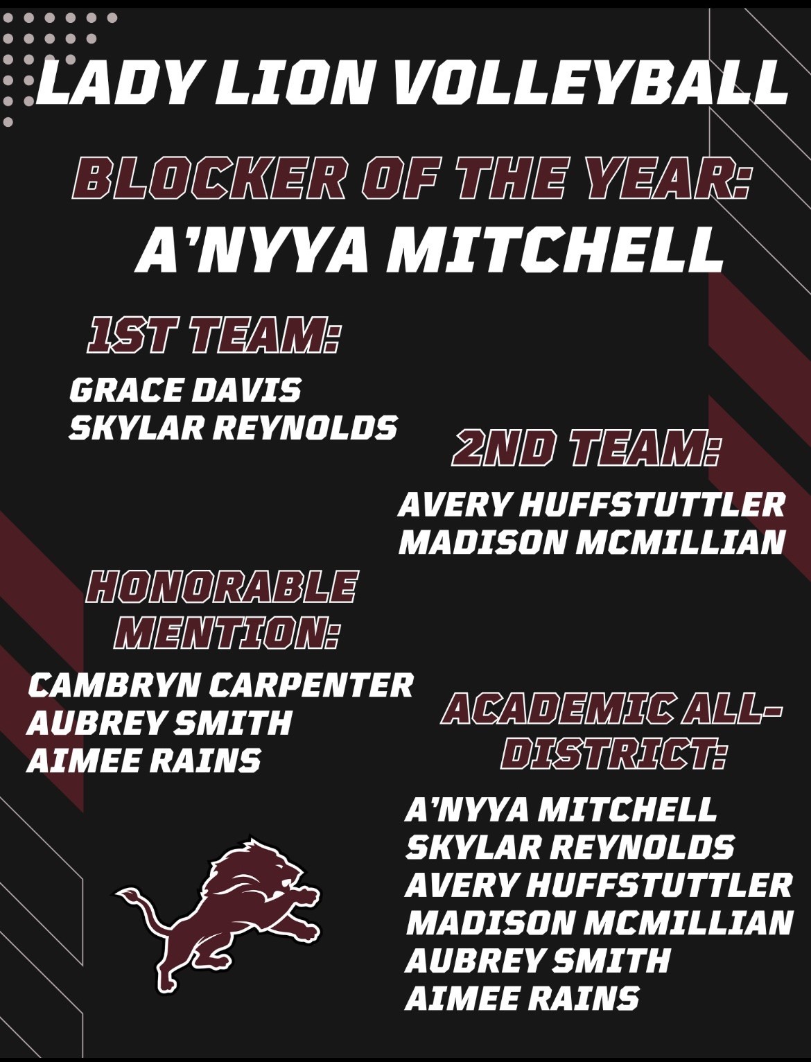 Volleyball Honors 2024